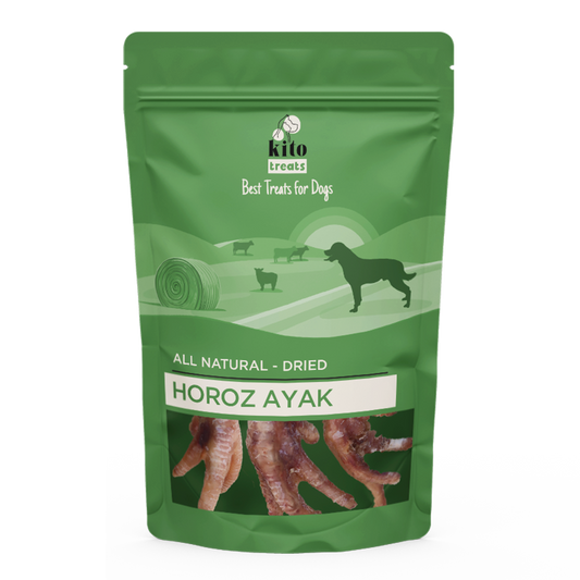 Kito Horoz Ayak Çiğnemelik Köpek Ödül Maması %100 Doğal, Glutensiz, Organik 100 gr