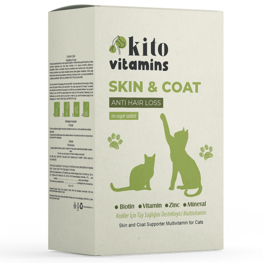 Kito Skin & Coat Kediler için Tüy Sağlığını Destekleyici Multivitamin