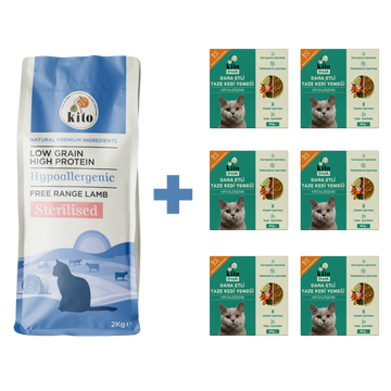 Kısır Kedi Maması ve Dana Etli Kedi Yemeği