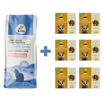 Kısır Kedi Maması ve Hindi Etli Kedi Yemeği