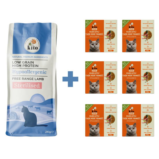 Kısır Kedi Maması ve Kuzu Etli Kedi Yemeği