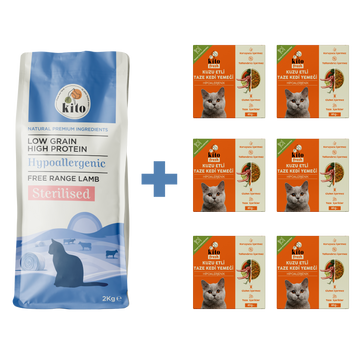 Kısır Kedi Maması ve Kuzu Etli Kedi Yemeği