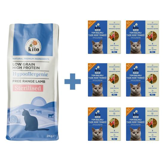 Kısır Kedi Maması ve Ton Balıklı Kedi Yemeği