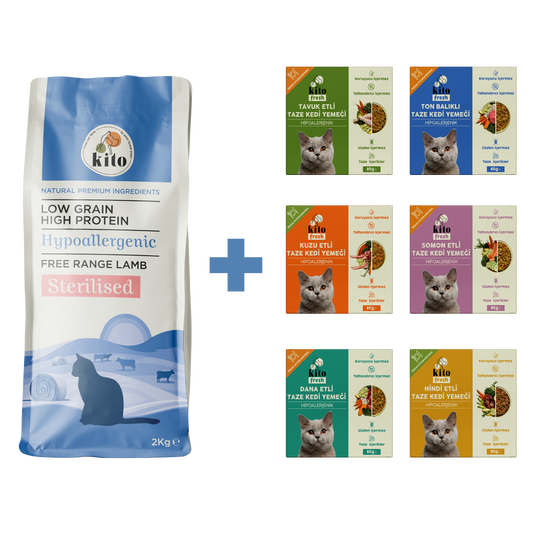 Kısır Kedi Maması ve Kedi Kito Fresh Tanışma Paketi