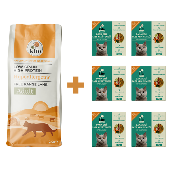 Yetişkin Kedi Maması ve Dana Etli Kedi Yemeği