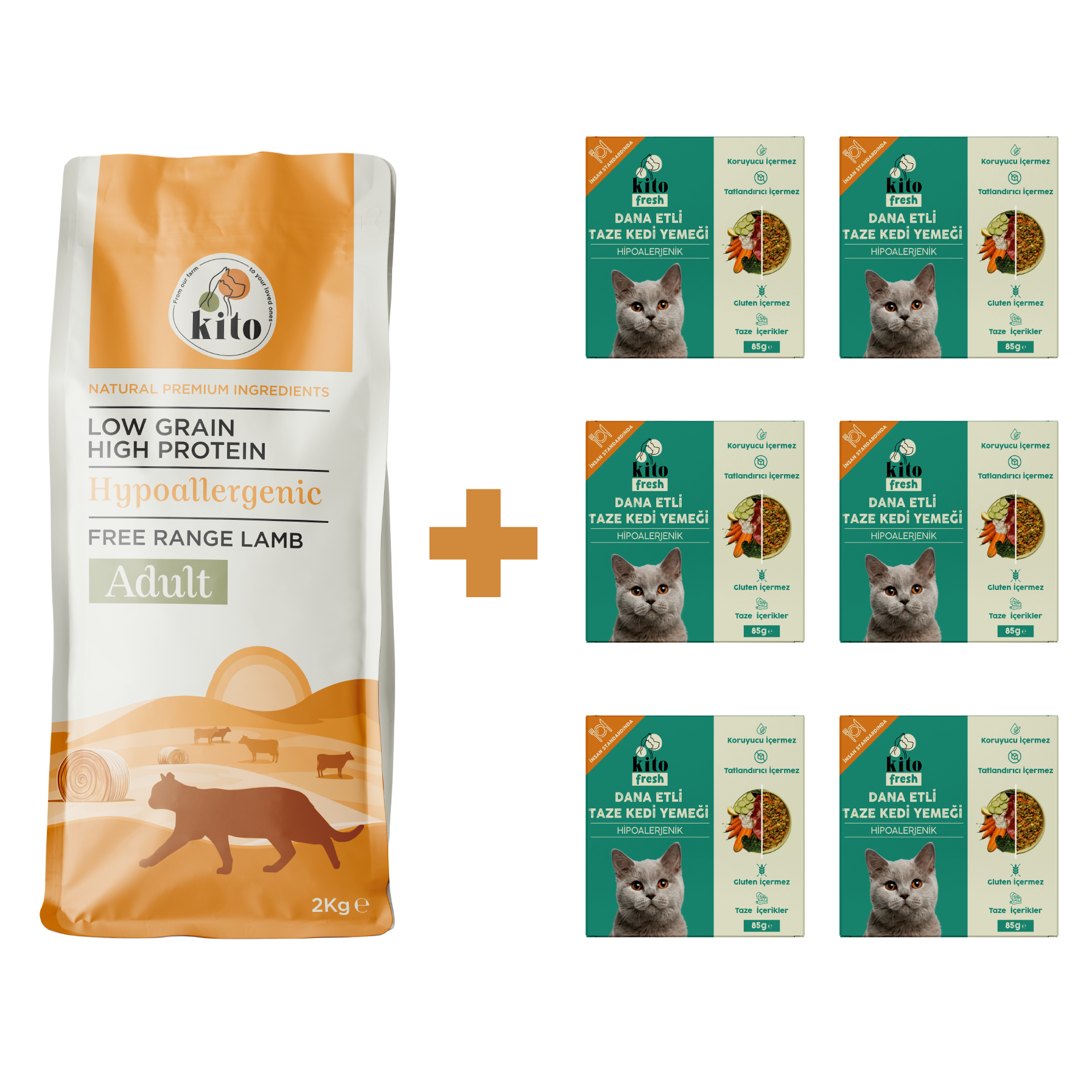 Yetişkin Kedi Maması ve Dana Etli Kedi Yemeği