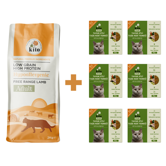 Yetişkin Kedi Maması ve Tavuk Etli Kedi Yemeği