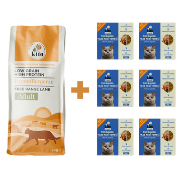 Yetişkin Kedi Maması ve Ton Balıklı Kedi Yemeği