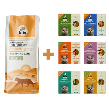Yetişkin Kedi Maması ve Kedi Kito Fresh Tanışma Paketi