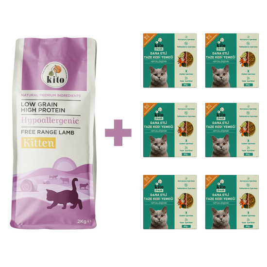 Yavru Kedi Maması ve Dana Etli Kedi Yemeği