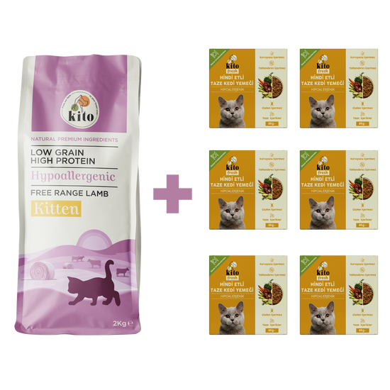 Yavru Kedi Maması ve Hindi Etli Kedi Yemeği