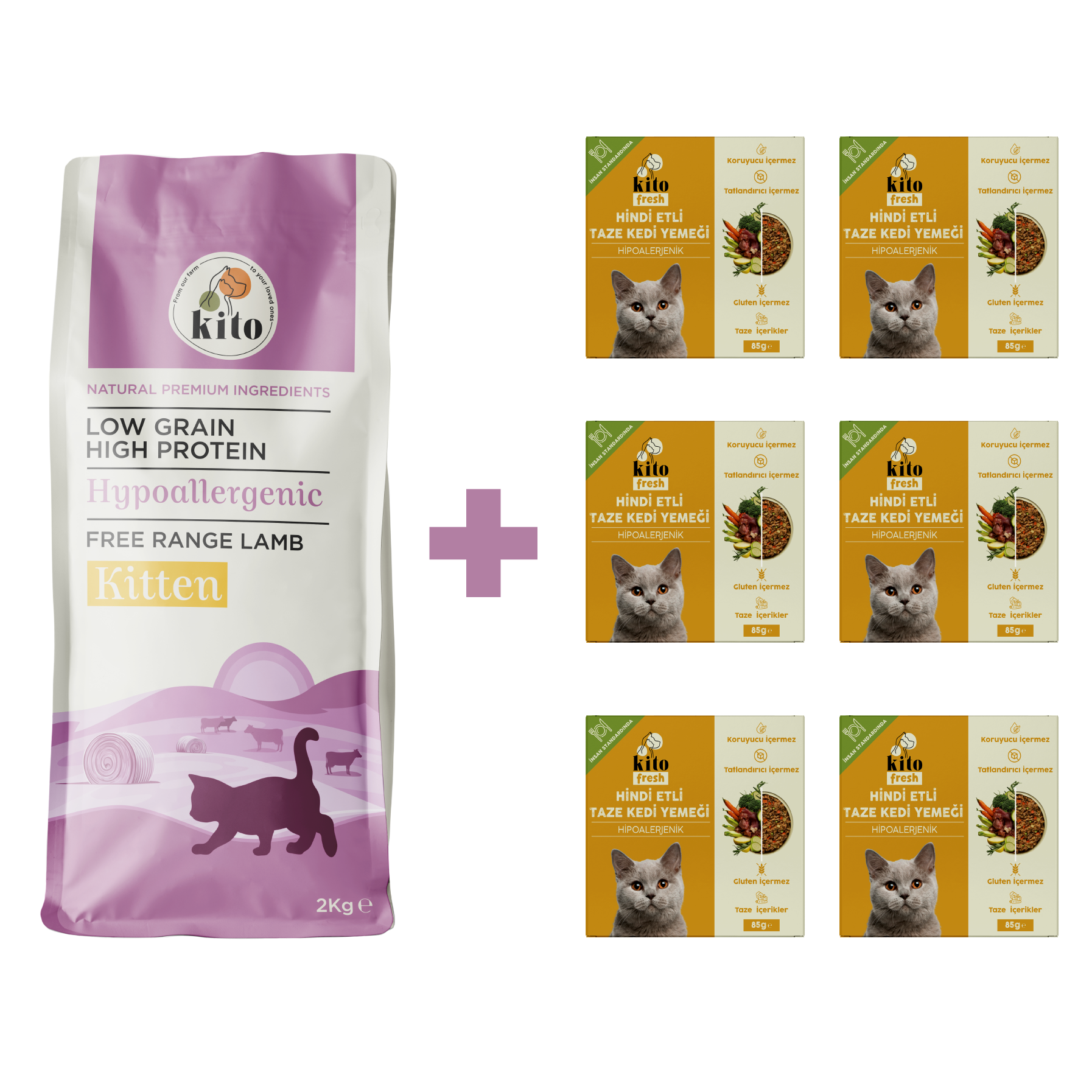 Yavru Kedi Maması ve Hindi Etli Kedi Yemeği