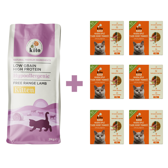 Yavru Kedi Maması ve Kuzu Etli Kedi Yemeği