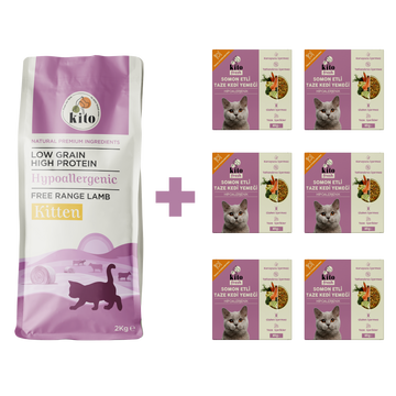 Yavru Kedi Maması ve Somon Etli Kedi Yemeği