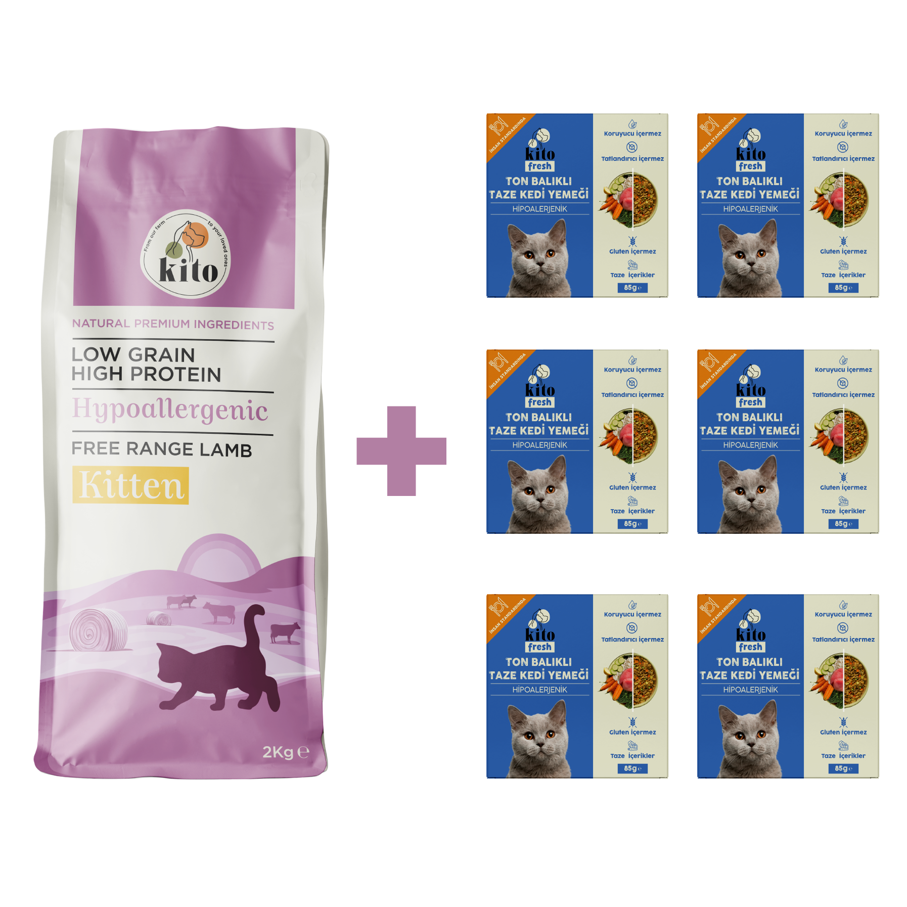 Yavru Kedi Maması ve Ton Balıklı Kedi Yemeği