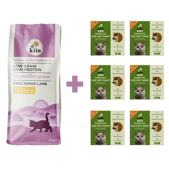 Yavru Kedi Maması ve Tavuk Etli Kedi Yemeği