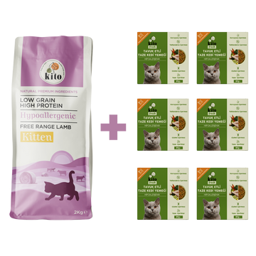 Yavru Kedi Maması ve Tavuk Etli Kedi Yemeği