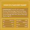 Hindi Etli Kedi Yemeği İçindekiler