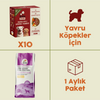 10 Adet Kito Fresh Dana Etli Köpek Yemeği %100 Taze İçerikli Mama + 2,5 kg Yavru Köpek Maması
