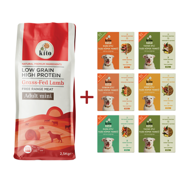 Adult Mini Dog Food 2,5 KG + Kito Fresh Introduction Package
