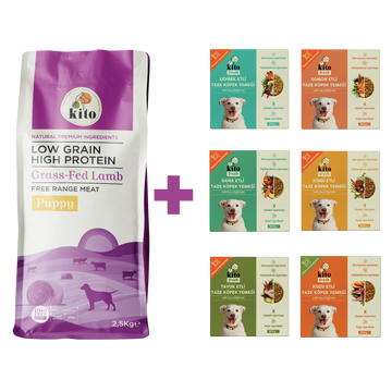 Yavru Köpek Maması 2.5 KG + Köpek Kito Fresh Tanışma Paketi