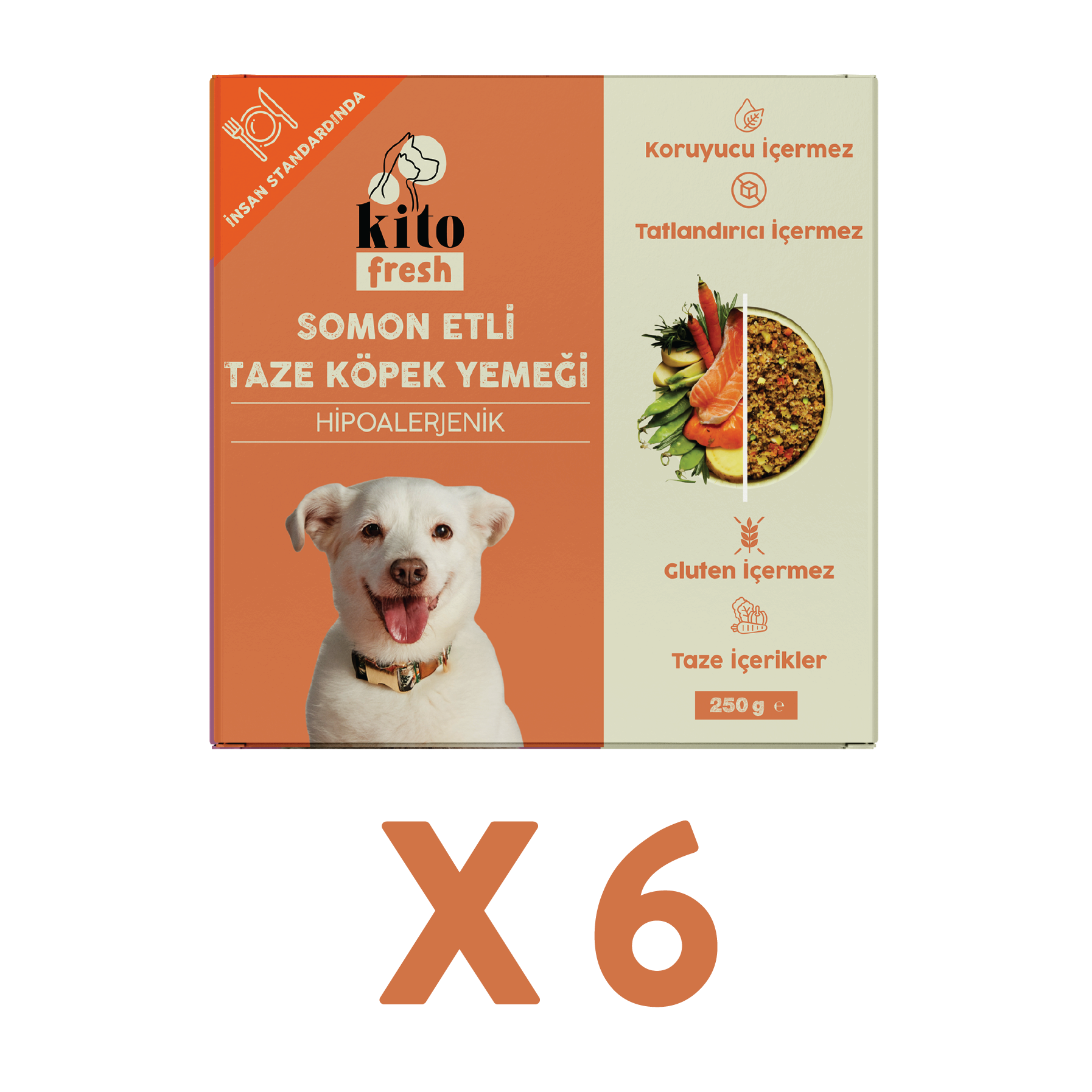 Somon Etli Köpek Yemeği