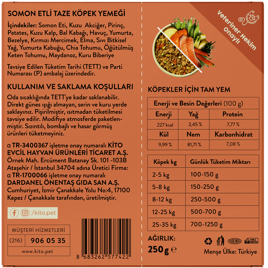 Somon Etli Taze Kedi Yemeği