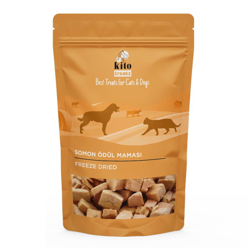 Kito Freeze Dried Somon Ödül Maması Köpekler için (30 gr)