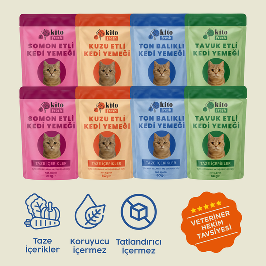 Kediler için Kito Fresh Tanışma Paketi