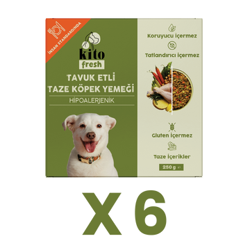 Kito Fresh Dog Food Chicken Recipe, 6 x 250 g (1.5 kg)