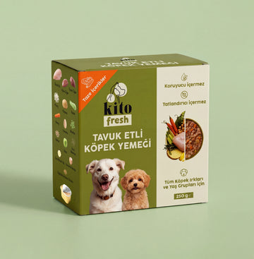 Kito Fresh Tavuk Etli Köpek Yemeği %100 Taze İçerikli Mama 250 gr