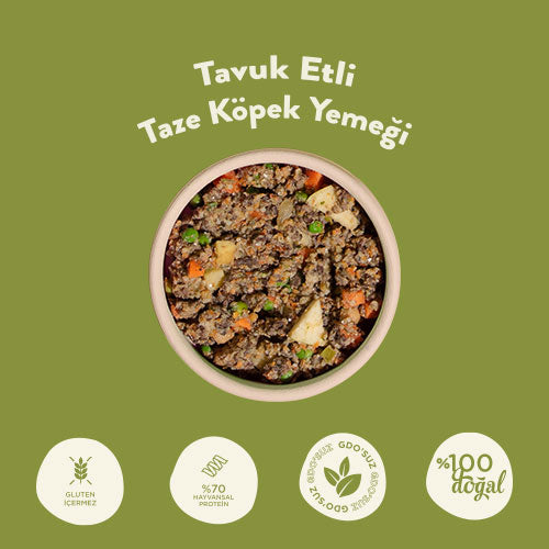 Tavuk Etli Kito Fresh x60 (Orta Irk Köpekler için Aylık Kito Fresh Paketi)