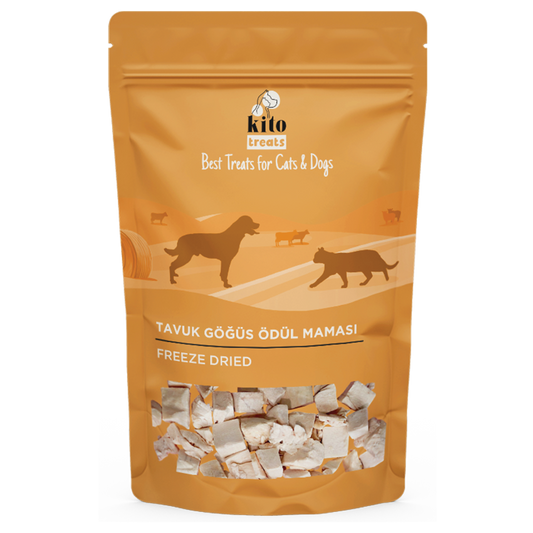 Kito Freeze Dried Tavuk Göğüs Ödül Maması 30 gr (Köpekler için)