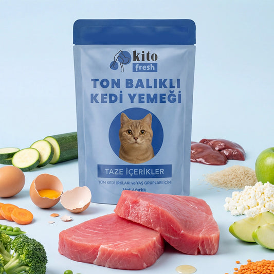 Kito Fresh Ton Balıklı Kedi Yemeği %100 Taze İçerikli Mama 80 gr