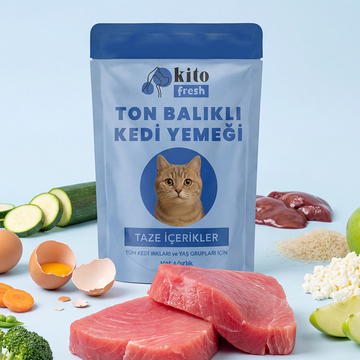 Kito Fresh Ton Balıklı Kedi Yemeği %100 Taze İçerikli Mama 80 gr