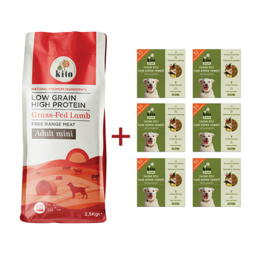Yetişkin Mini Irk Köpek Maması ve Tavuk Etli Köpek Kito Fresh