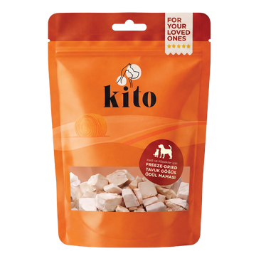 Kito Freeze Dried Tavuk Göğüs Ödül Maması 30 gr (Kediler için)