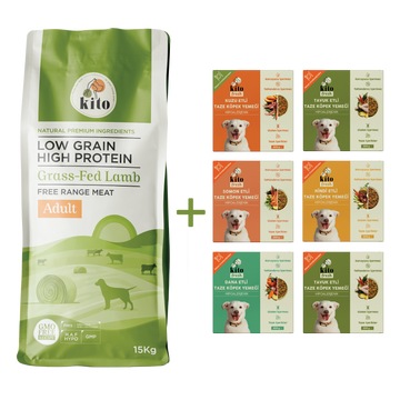 Adult Dog Food 15 kg + Kito Fresh Introduction Package
